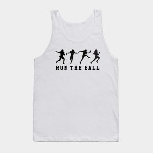 Run The Ball USA Football Tank Top